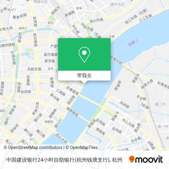 中国建设银行24小时自助银行(杭州钱塘支行)地图