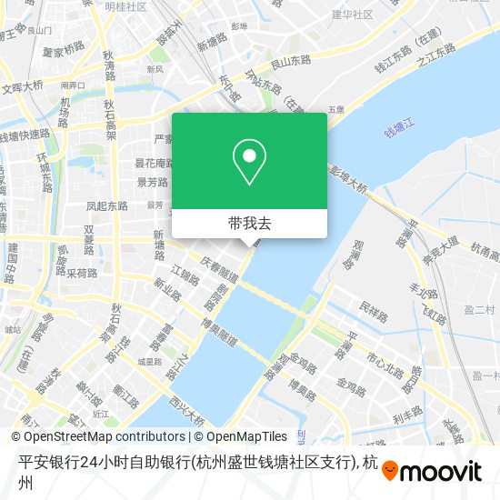 平安银行24小时自助银行(杭州盛世钱塘社区支行)地图