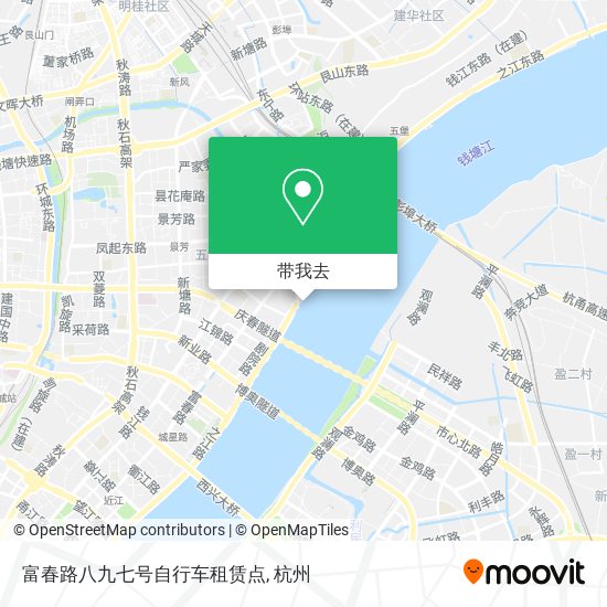 富春路八九七号自行车租赁点地图