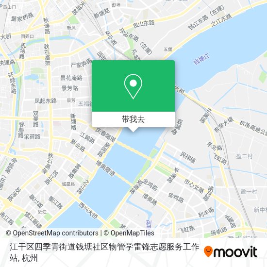 江干区四季青街道钱塘社区物管学雷锋志愿服务工作站地图