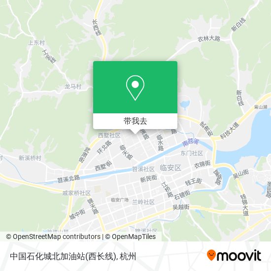 中国石化城北加油站(西长线)地图