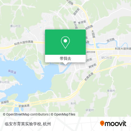 临安市育英实验学校地图