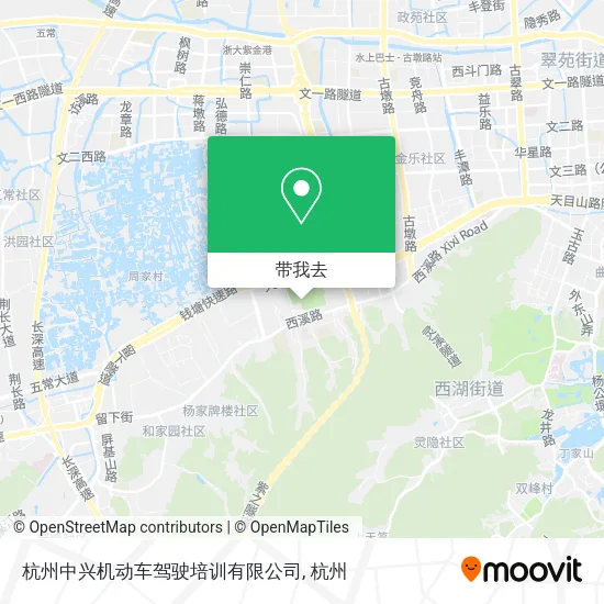 杭州中兴机动车驾驶培训有限公司地图