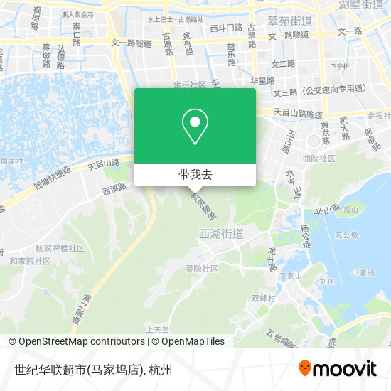 世纪华联超市(马家坞店)地图