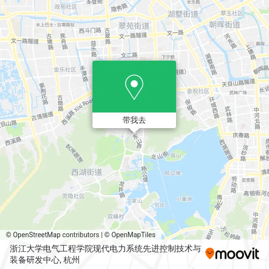 浙江大学电气工程学院现代电力系统先进控制技术与装备研发中心地图
