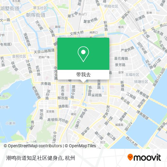 潮鸣街道知足社区健身点地图