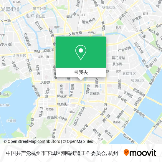 中国共产党杭州市下城区潮鸣街道工作委员会地图