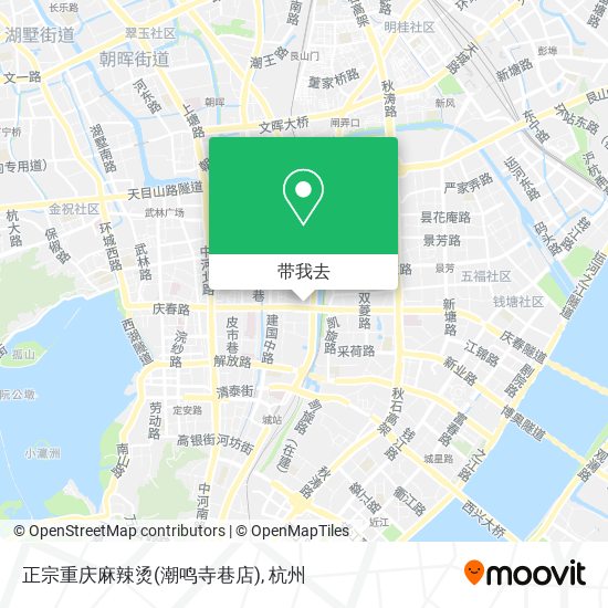 正宗重庆麻辣烫(潮鸣寺巷店)地图