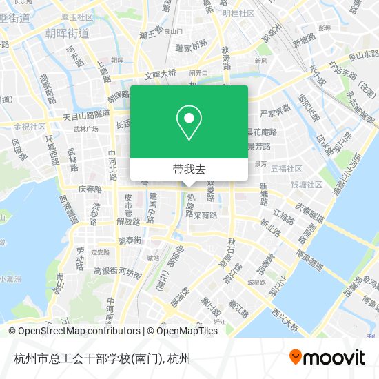 杭州市总工会干部学校(南门)地图