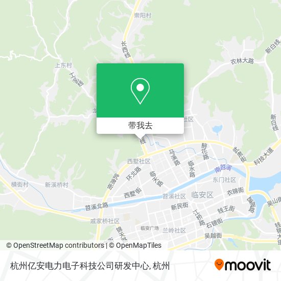 杭州亿安电力电子科技公司研发中心地图