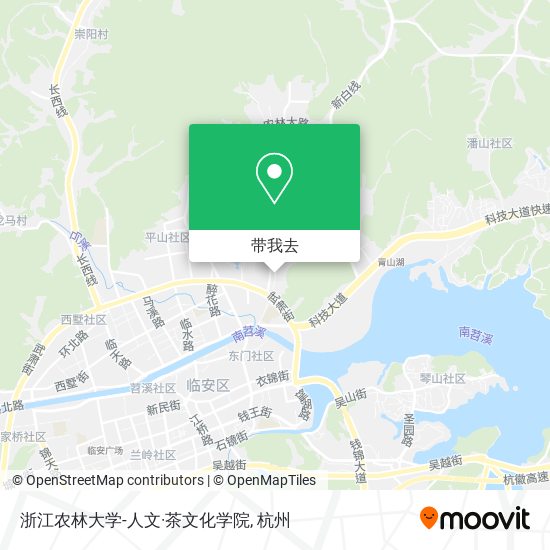 浙江农林大学-人文·茶文化学院地图