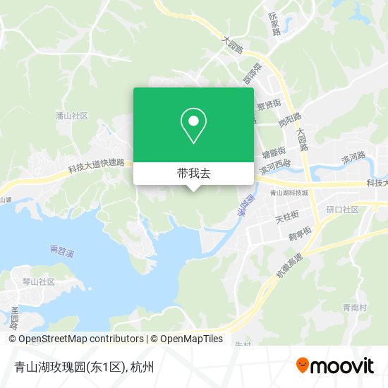 青山湖玫瑰园(东1区)地图