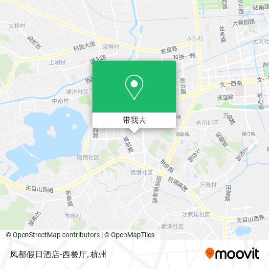 凤都假日酒店-西餐厅地图