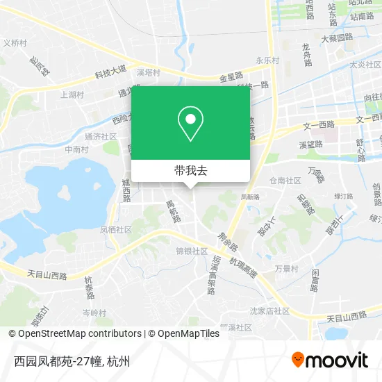 西园凤都苑-27幢地图