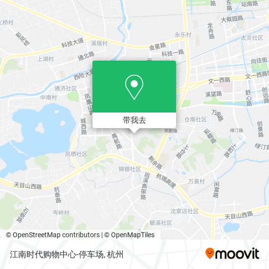 江南时代购物中心-停车场地图