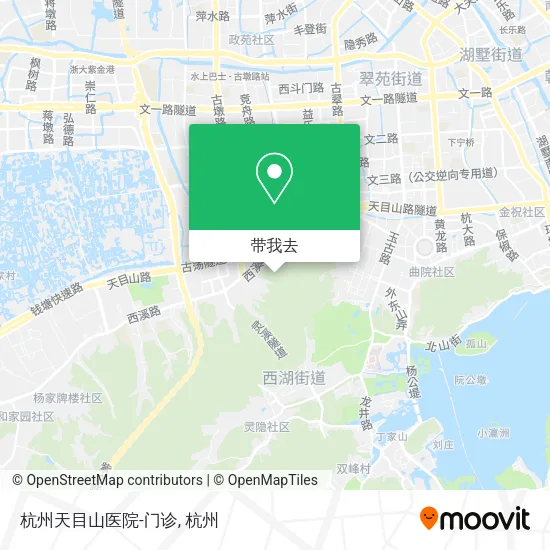 杭州天目山医院-门诊地图