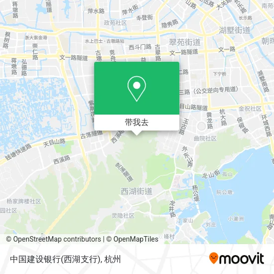 中国建设银行(西湖支行)地图