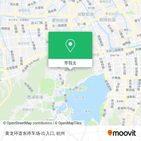 黄龙环道东停车场-出入口地图