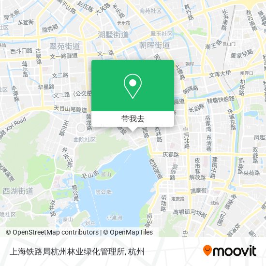 上海铁路局杭州林业绿化管理所地图