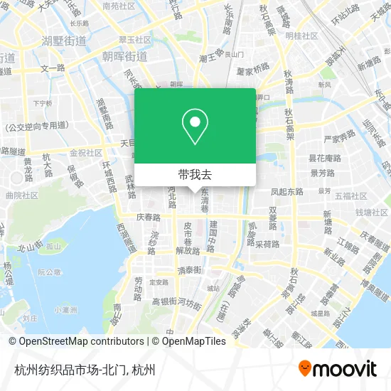 杭州纺织品市场-北门地图