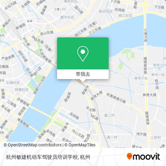 杭州敏婕机动车驾驶员培训学校地图