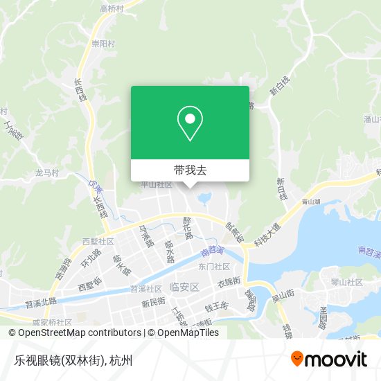 乐视眼镜(双林街)地图
