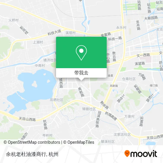 余杭老杜油漆商行地图