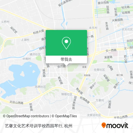 艺馨文化艺术培训学校西园琴行地图