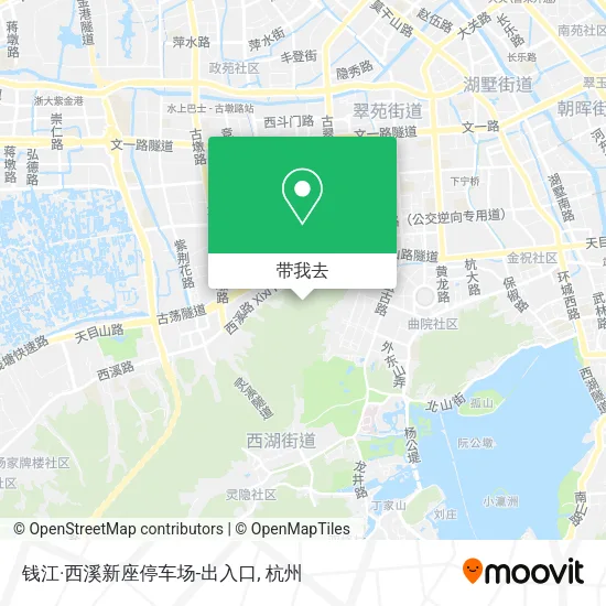 钱江·西溪新座停车场-出入口地图