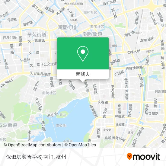 保俶塔实验学校-南门地图