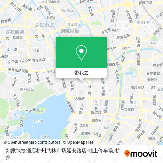 如家快捷酒店杭州武林广场延安路店-地上停车场地图