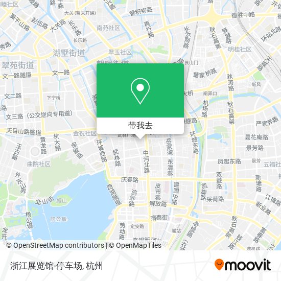 浙江展览馆-停车场地图