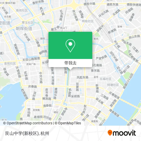 艮山中学(新校区)地图