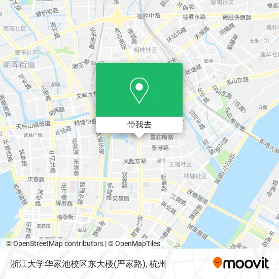 浙江大学华家池校区东大楼(严家路)地图