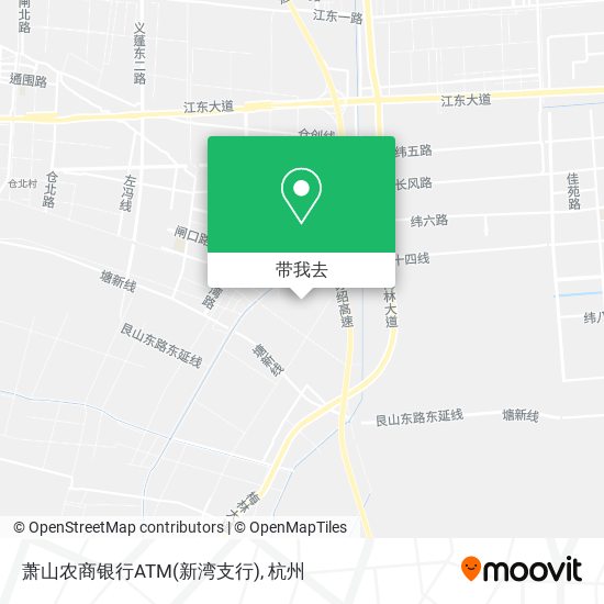 萧山农商银行ATM(新湾支行)地图