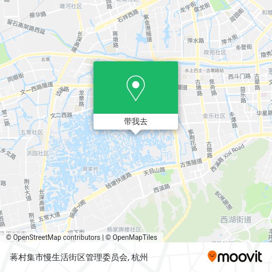 蒋村集市慢生活街区管理委员会地图