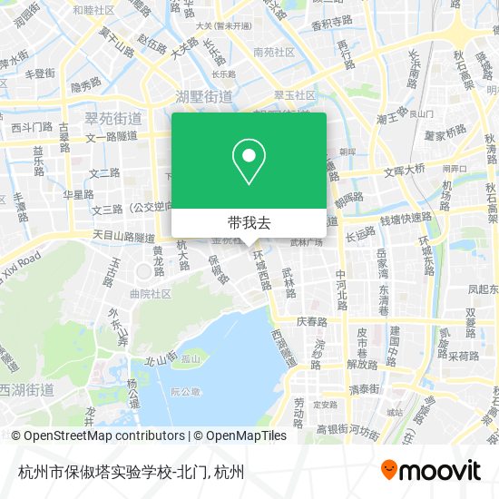 杭州市保俶塔实验学校-北门地图