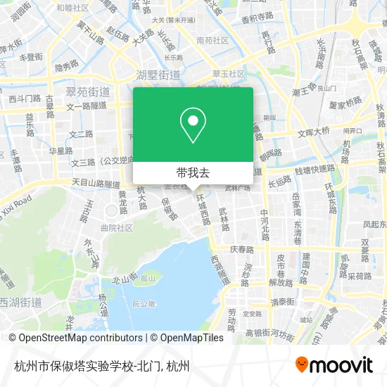 杭州市保俶塔实验学校-北门地图