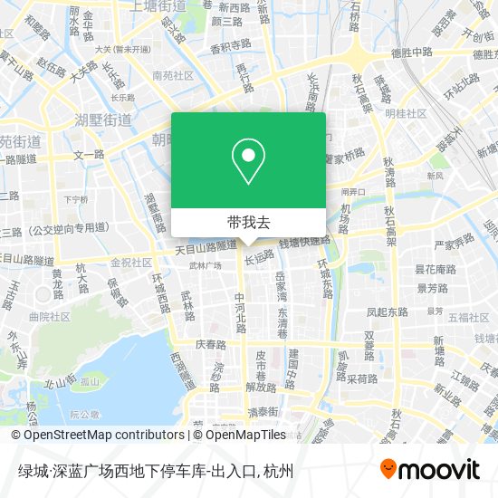 绿城·深蓝广场西地下停车库-出入口地图
