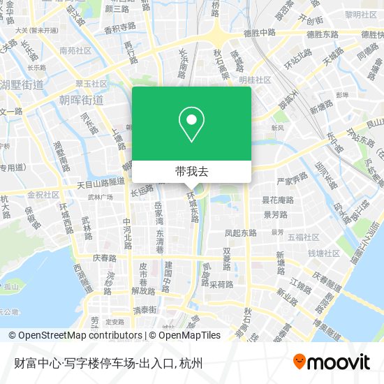 财富中心·写字楼停车场-出入口地图