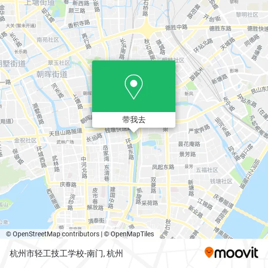 杭州市轻工技工学校-南门地图