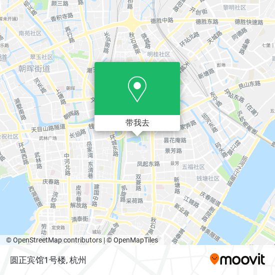圆正宾馆1号楼地图