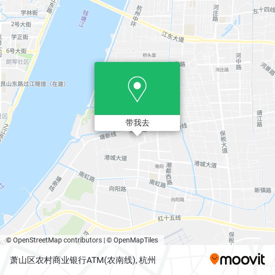 萧山区农村商业银行ATM(农南线)地图