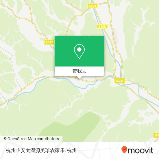 杭州临安太湖源美珍农家乐地图
