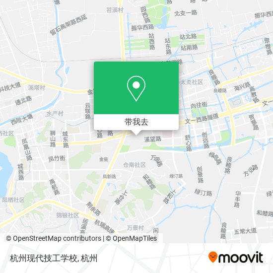 杭州现代技工学校地图