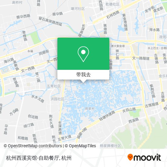 杭州西溪宾馆-自助餐厅地图