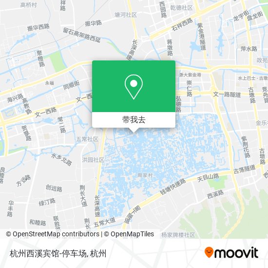 杭州西溪宾馆-停车场地图