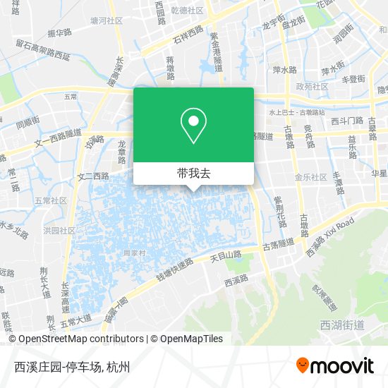 西溪庄园-停车场地图
