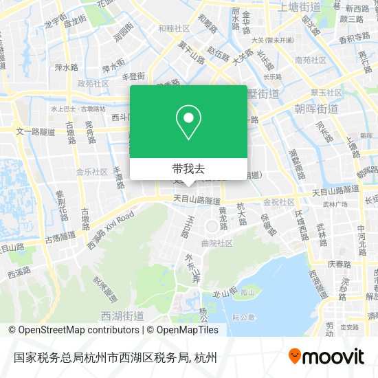 国家税务总局杭州市西湖区税务局地图