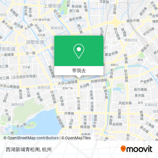 西湖新城青松阁地图